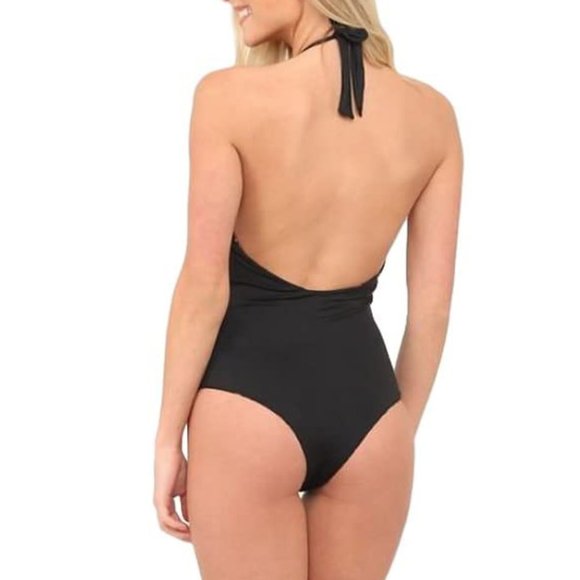 One Piece Swimsuit Elizabeth Jane Reversible Leopard NWT - Picture 4 of 4